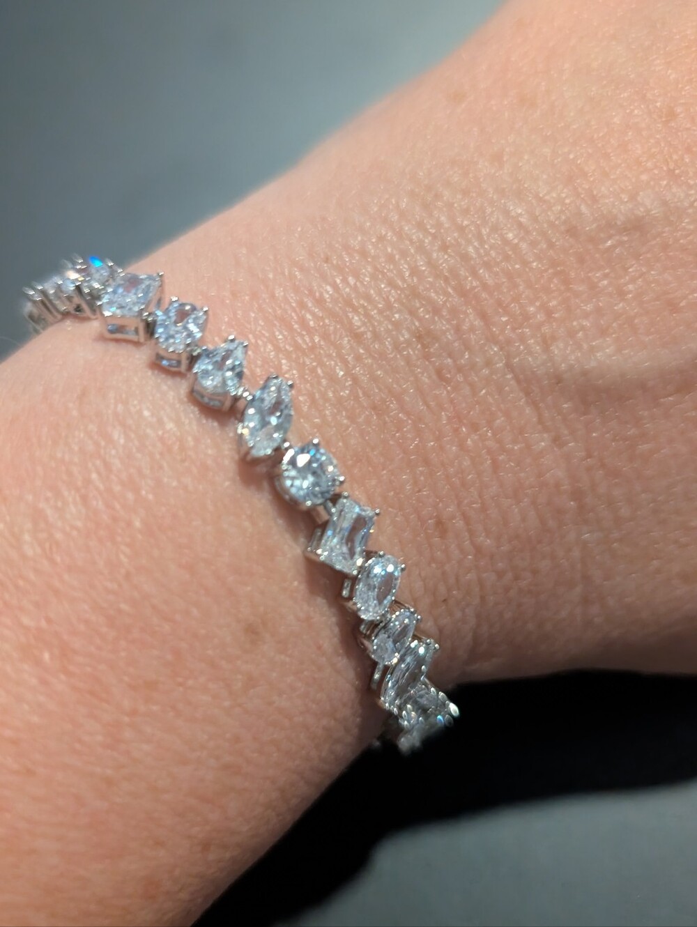 Sterling Silver CZ Tennis Bracelet